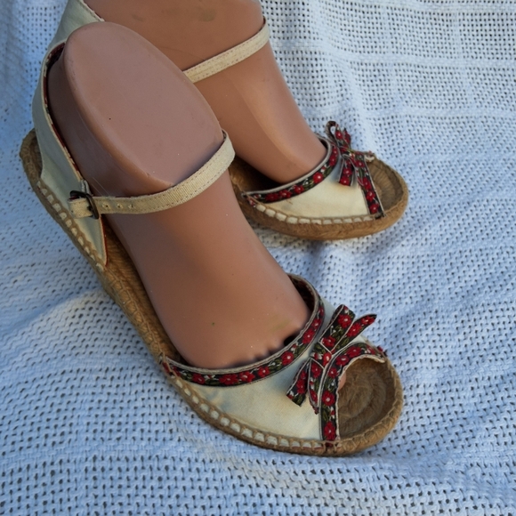 Seychelles Alpine open toe jute wedge sandals 8 NEW - Picture 2 of 10